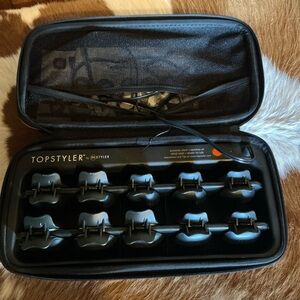 TopStyler NEW Heated Ceramic Styling Shells Hair Curlers Clam Pods Set